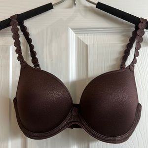 Marie Jo Tom Fiberfilled Convertible Bra 30D, brown with silver flecks